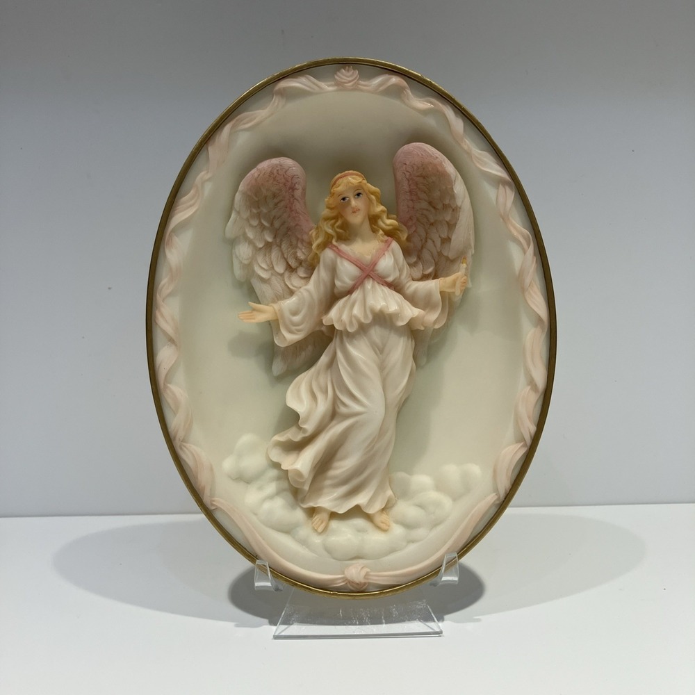 Seraphim Classic Wall Plaque 7.5" Angel Priscilla Benevolent Guide 1996 by Roman